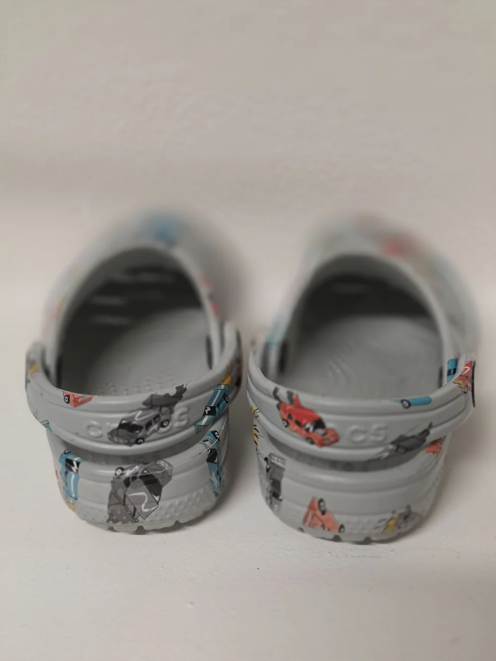 Crocs Kids Grey Car Print Clog
